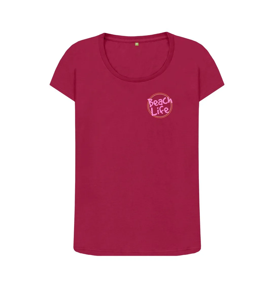 Women's Beach Life Organic Scoop Neck Tee