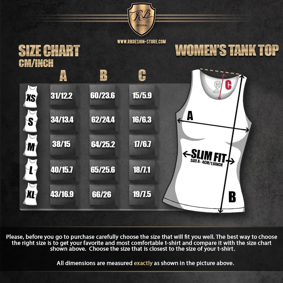 Women's RB Design Skull T-shirt Spades Tank Top WD277